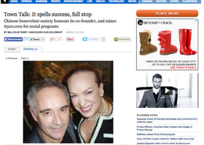 Carmen with chef Ferran Adrià